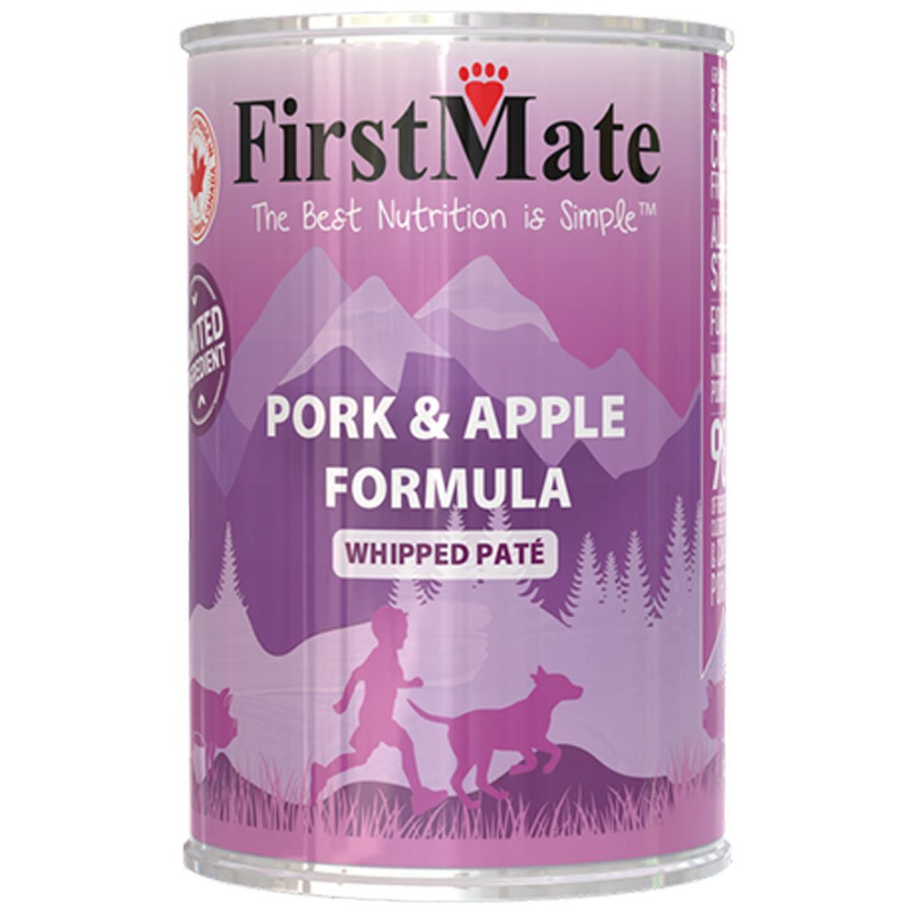 FirstMate Limited Ingredient Pork & Apple Formula Whipped Paté Canned Dog Food