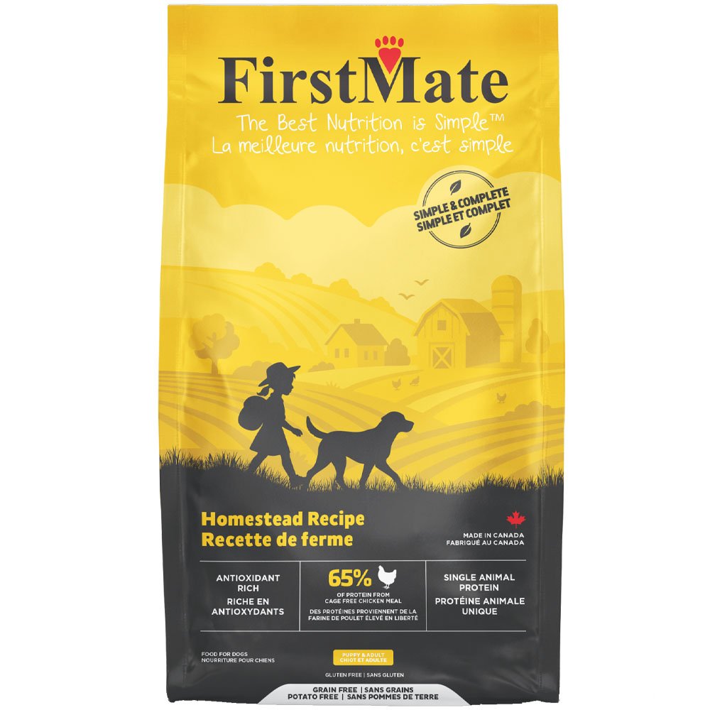 FirstMate Simple & Complete Homestead Recipe Grain Free Puppy & Adult Dry Dog Food