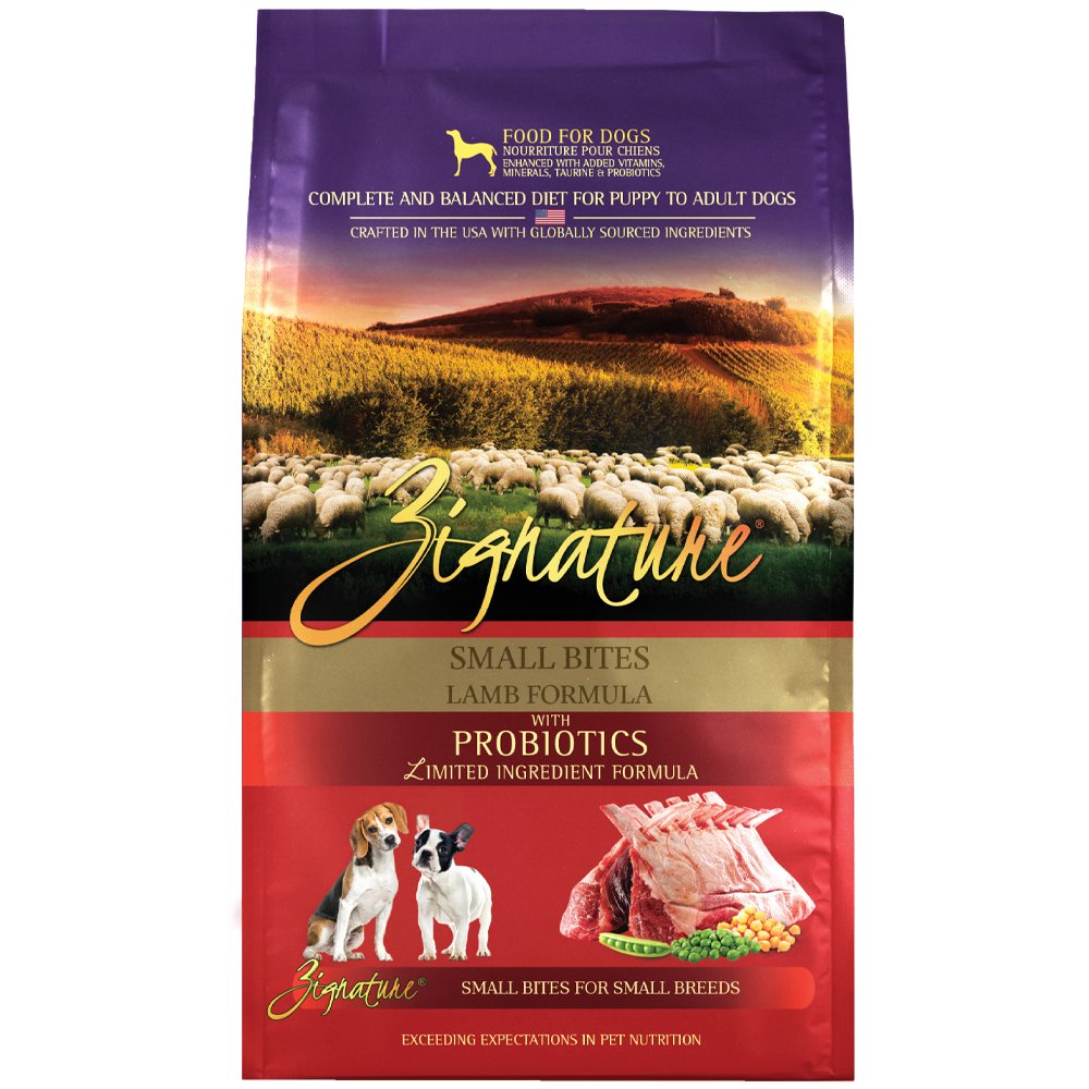 Zignature Small Bites Lamb Formula w/ Probiotics Limited Ingredient Formula Small Breed Dry Dog Food