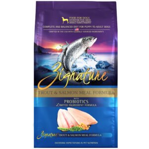 Zignature Limited Ingredient Trout & Salmon Meal Formula w/ Probiotics Dry Dog Food