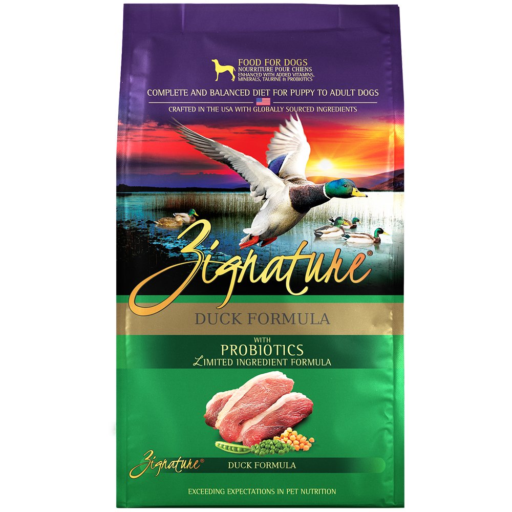 Zignature Limited Ingredient Duck Formula w/ Probiotics Dry Dog Food