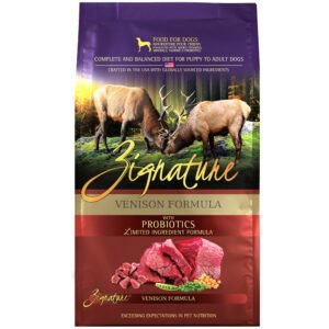 Zignature Limited Ingredient Venison Formula w/ Probiotics Dry Dog Food