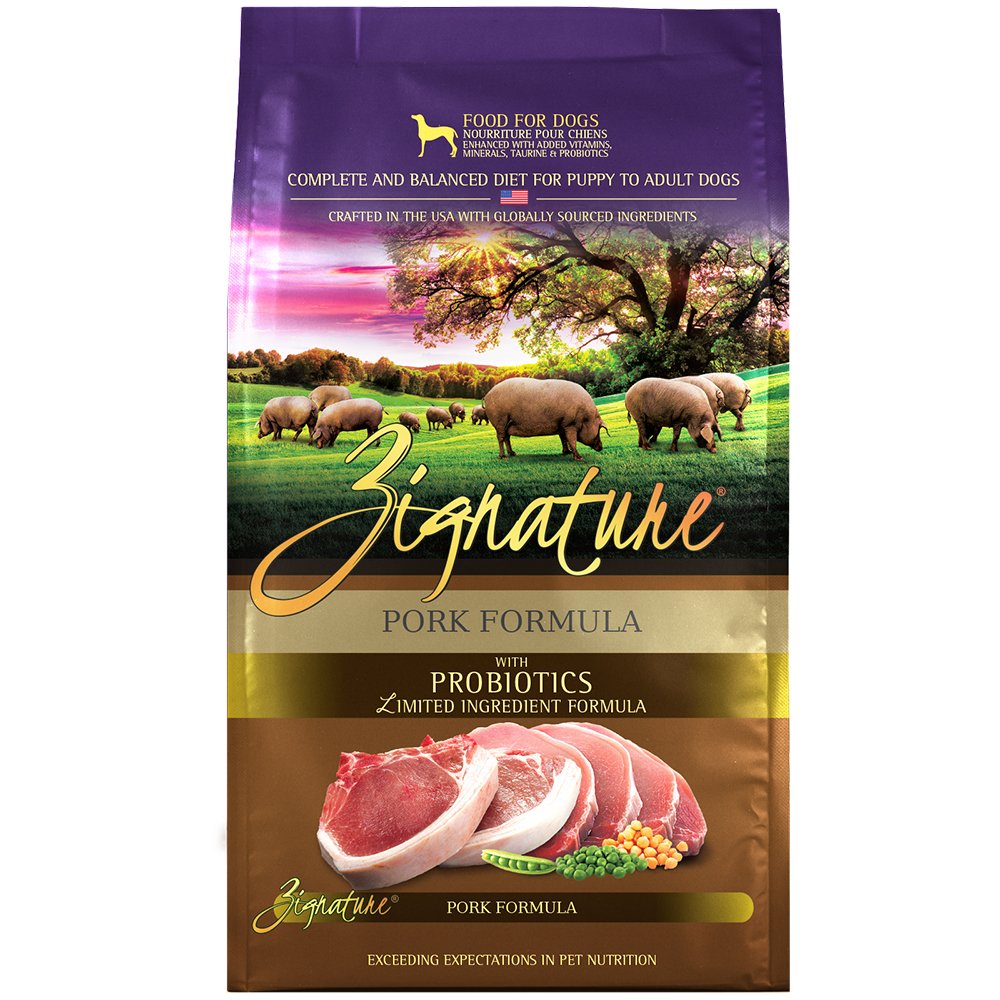 Zignature Limited Ingredient Pork Formula w/ Probiotics Dry Dog Food