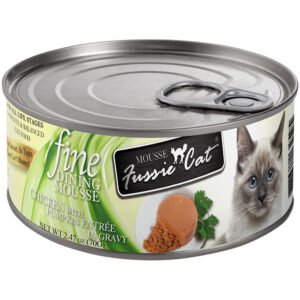 Fussie Cat Fine Dining Mousse Chicken w/ Pumpkin Entrรฉe in Gravy Canned Cat Food