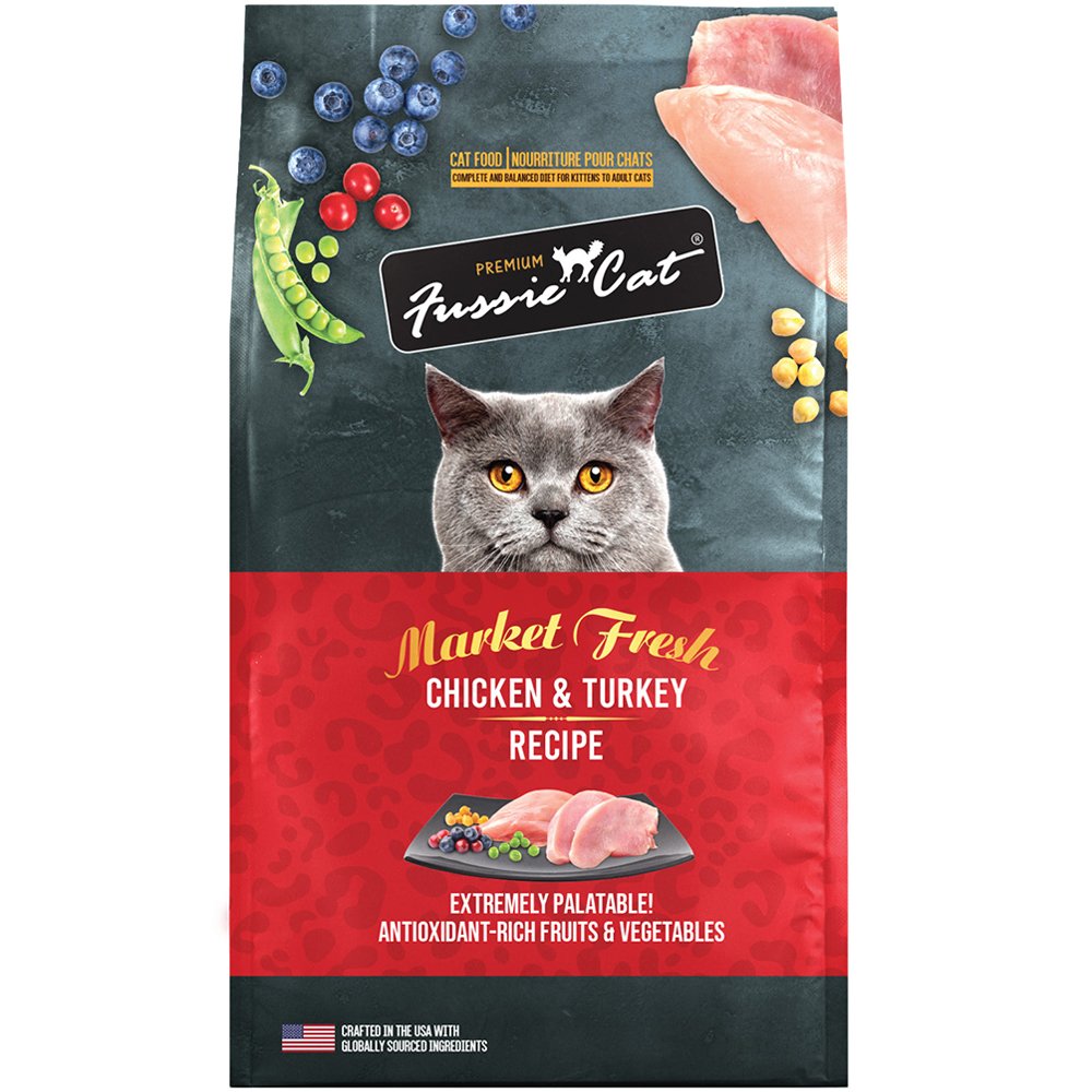 Fussie Cat Market Fresh Chicken & Turkey Recipe Premium Dry Cat Food