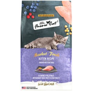 Fussie Cat Market Fresh Kitten Recipe Chicken w/ Goat Milk Premium Dry Cat Food