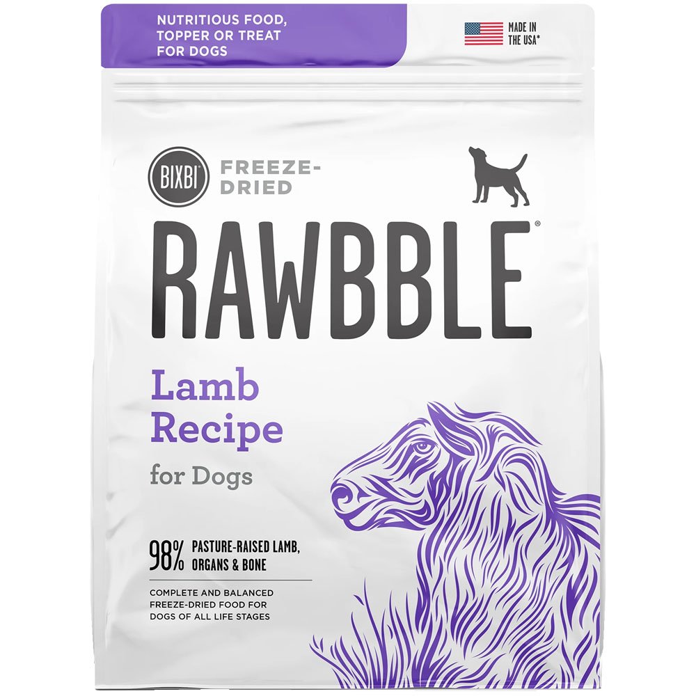 Bixbi Rawbble Lamb Recipe Freeze-Dried Dog Food