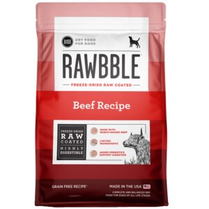 Bixbi Rawbble Freeze-Dried Raw Coated Beef Recipe Grain Free Dry Dog Food