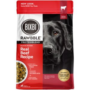 Bixbi Rawbble Proteinblend Ranch-Raised Real Beef Recipe Dry Dog Food