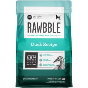 Bixbi Rawbble Freeze-Dried Raw Coated Duck Recipe Grain Free Dry Dog Food