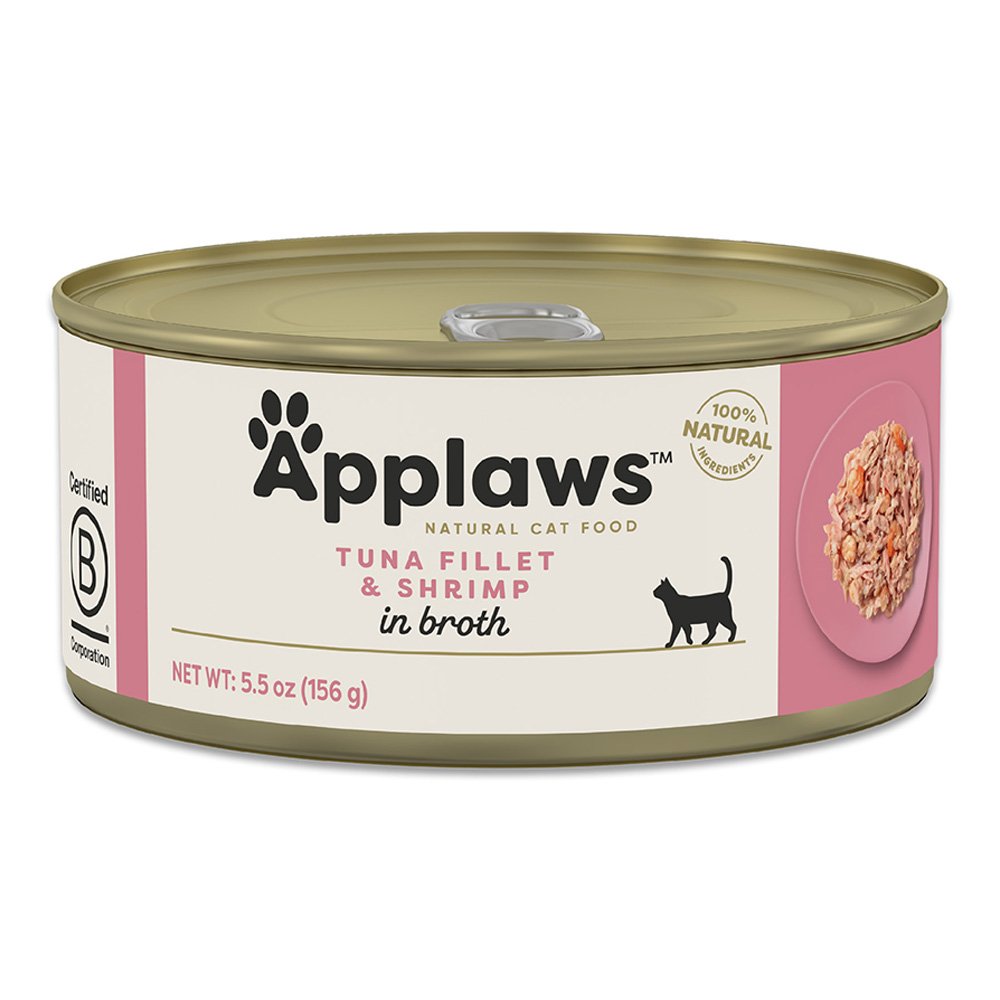 Applaws Tuna Fillet & Shrimp in Broth Canned Cat Food