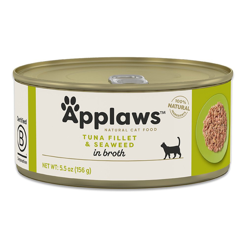 Applaws Tuna Fillet & Seaweed in Broth Canned Cat Food