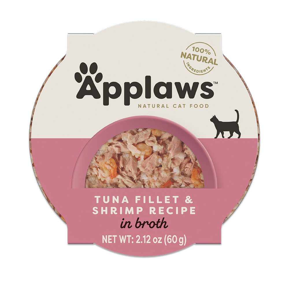 Applaws Tuna Fillet & Shrimp Recipe in Broth Wet Cat Food