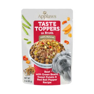 Applaws Taste Toppers in Broth Beef w/ Green Beans, Sweet Potato & Red Bell Pepper Recipe Dog Food Topper