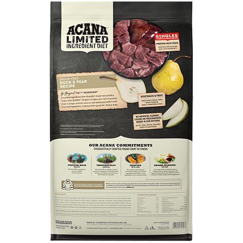 ACANA Limited Ingredient Diet Singles Duck & Pear Recipe Dry Dog Food - Image 3