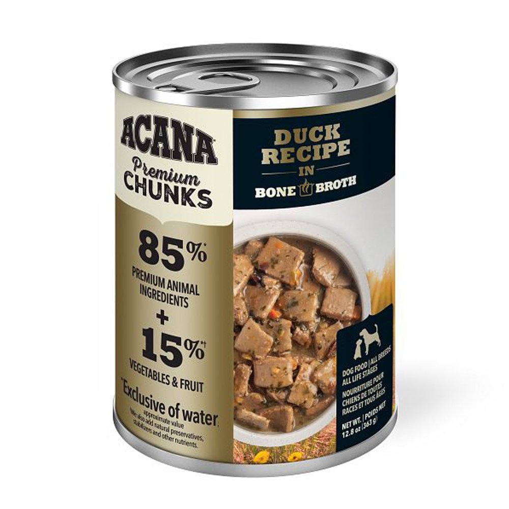 ACANA Premium Chucks Duck Recipe in Bone Broth Canned Dog Food