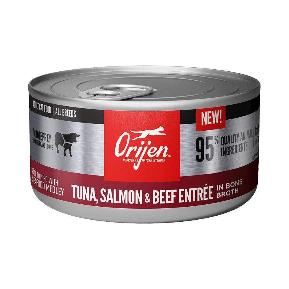 Orijen Tuna, Salmon & Beef Entrée In Bone Broth Canned Cat Food