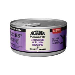 ACANA Premium Pate Chicken & Tuna Recipe In Bone Broth Canned Kitten Food