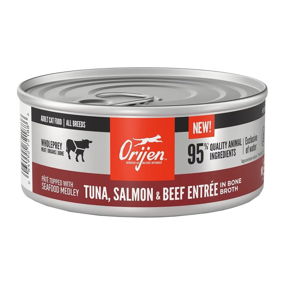 Orijen Tuna, Salmon & Beef Entrée In Bone Broth Canned Cat Food - Image 2
