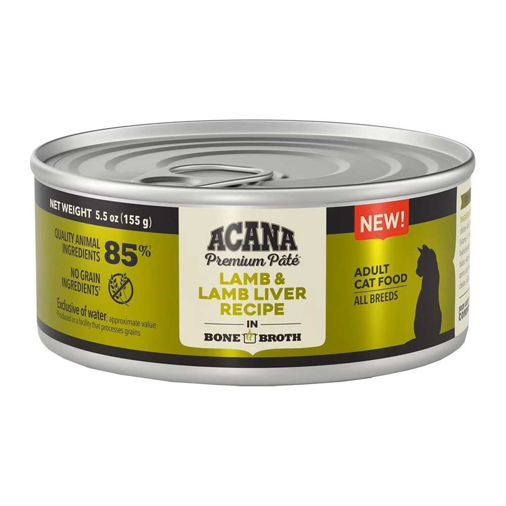 ACANA Premium Pate Lamb & Lamb Liver Recipe In Bone Broth Canned Cat Food - Image 2