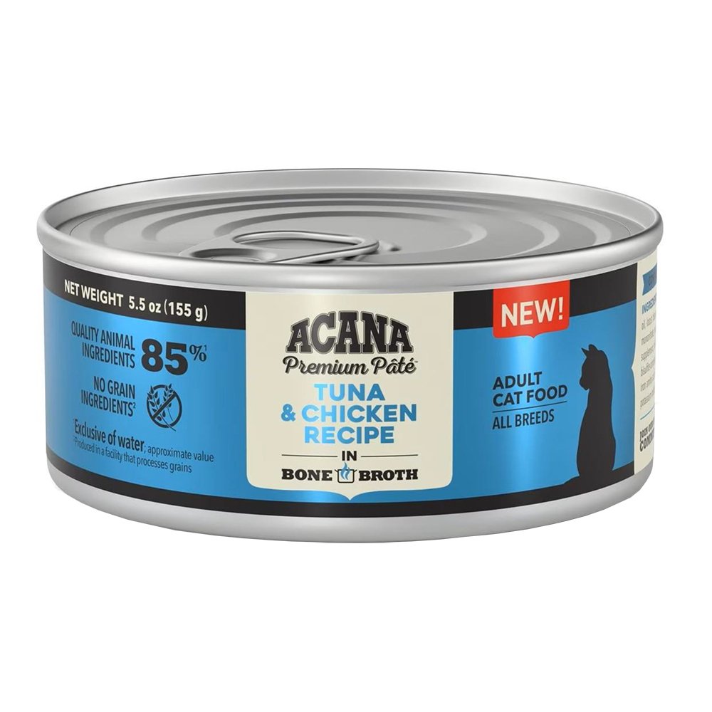 ACANA Premium Pate Tuna & Chicken Recipe In Bone Broth Canned Cat Food - Image 2