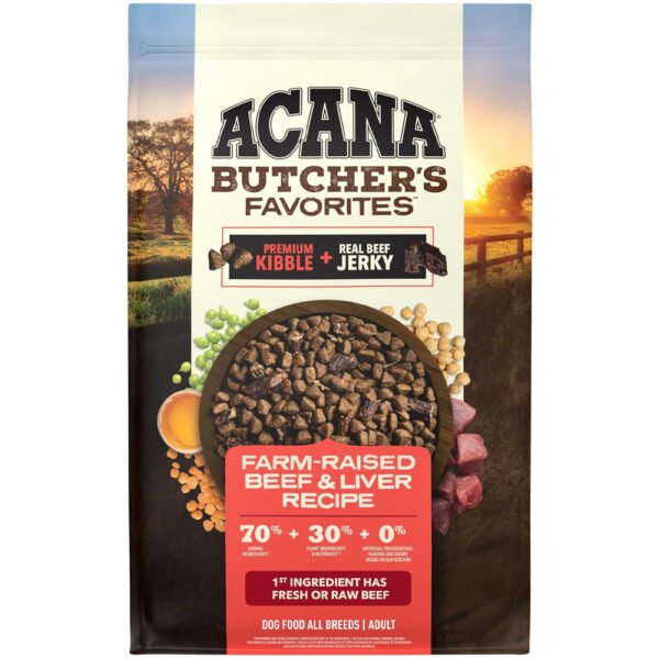 ACANA Butcher's Favorites Farm-Raised Beef & Liver Recipe Adult Dry Dog Food