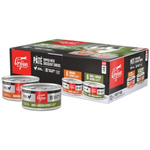 Orijen Premium Pate Topped w/ Succulent Shreds Variety Pack Canned Cat Food
