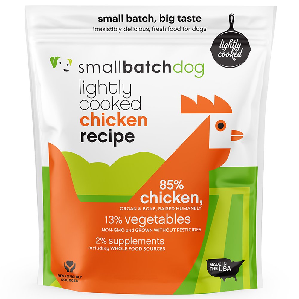 Smallbatch Lightly Cooked Chicken Recipe Frozen Dog Food