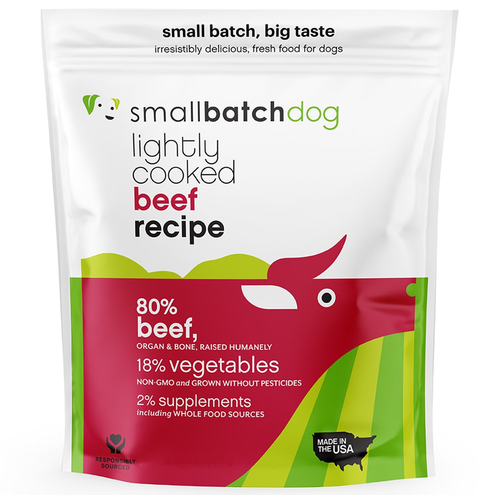 Smallbatch Lightly Cooked Beef Recipe Frozen Dog Food - Image 2