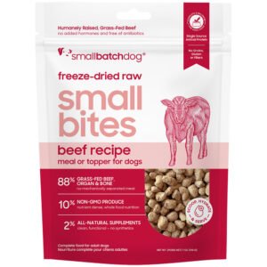 Smallbatch Small Bites Beef Recipe Freeze-Dried Raw Dog Food