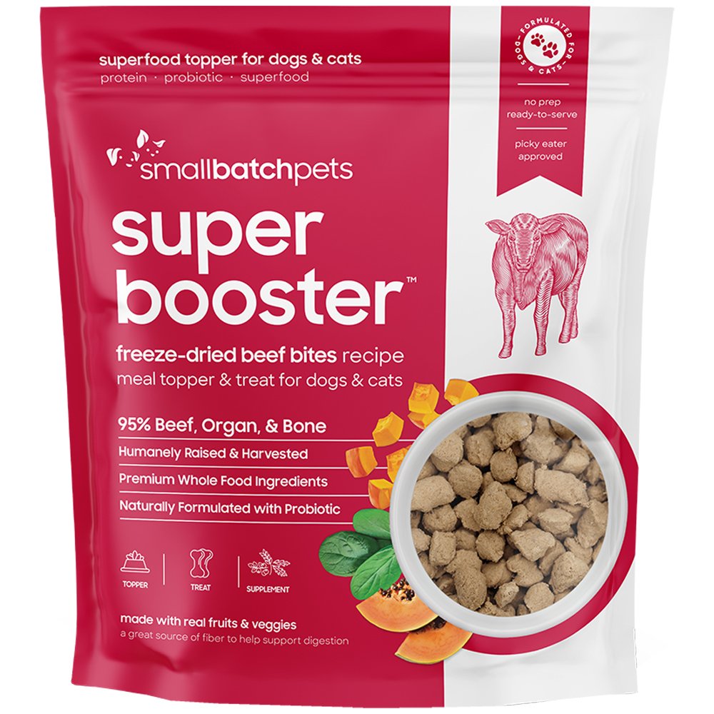 Smallbatch Super Booster Freeze-Dried Beef Bites Recipe Dog & Cat Food Topper