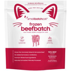 Smallbatch Beefbatch Sliders Raw Frozen Cat Food
