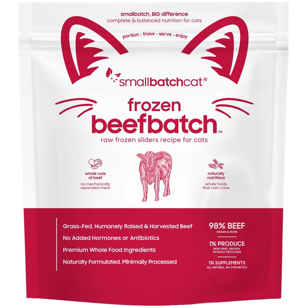 Smallbatch Beefbatch Sliders Raw Frozen Cat Food