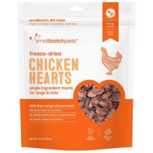 Smallbatch Freeze-Dried Chicken Hearts Dog & Cat Treats