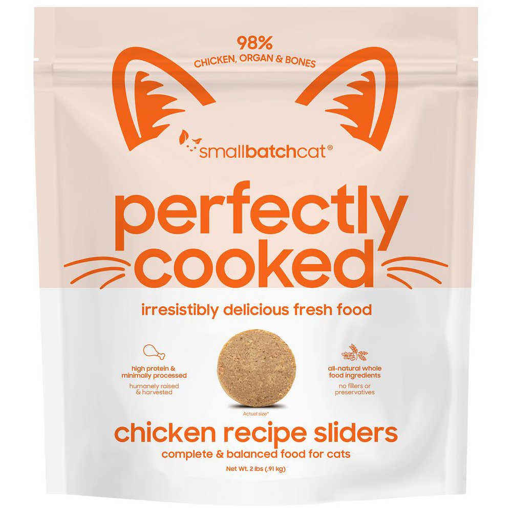 Smallbatch Perfectly Cooked Chicken Recipe Sliders Frozen Cat Food