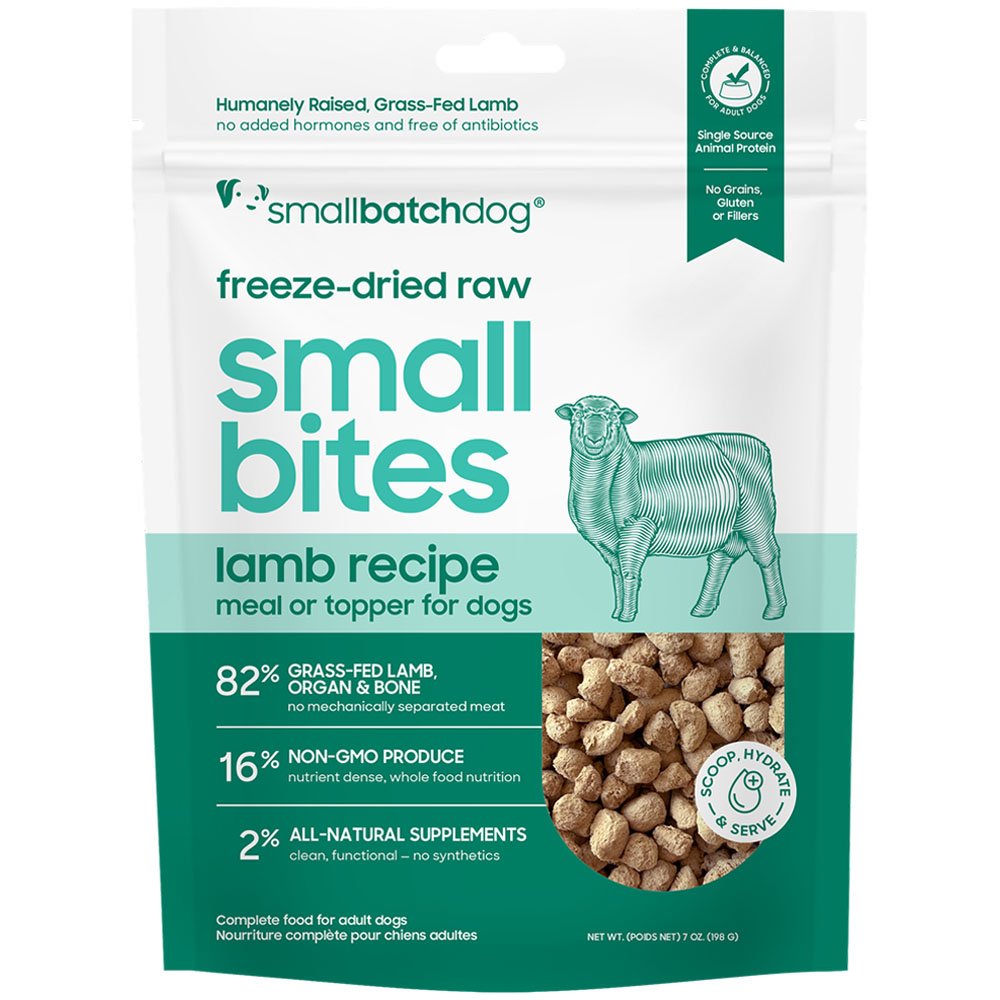 Smallbatch Small Bites Lamb Recipe Freeze-Dried Raw Dog Food