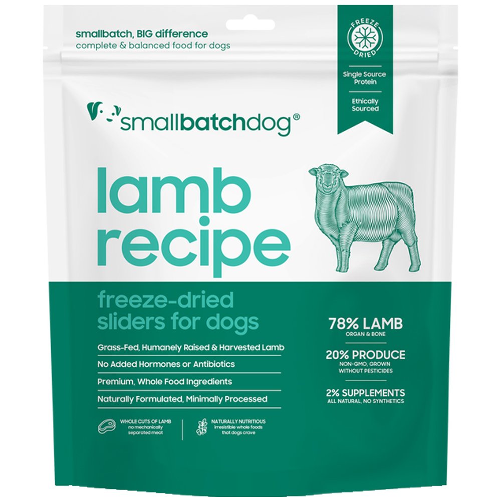 Smallbatch Lamb Recipe Sliders Freeze-Dried Dog Food