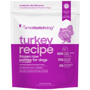Smallbatch Turkey Recipe Patties Raw Frozen Dog Food