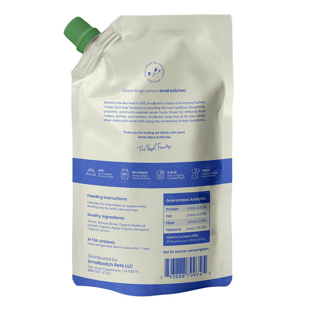 Smallbatch Shelf Stable Venison Bone Broth for Dogs & Cats - Image 2