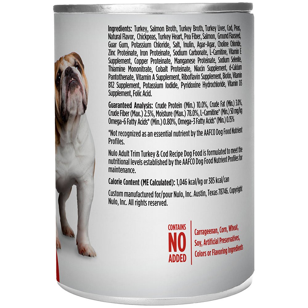 Nulo Adult Trim Turkey & Cod Recipe Adult Canned Dog Food - Image 2