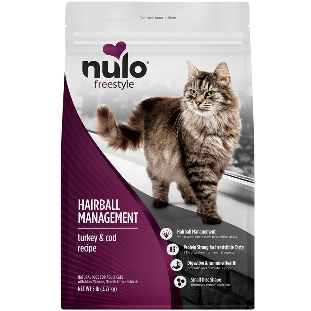 Nulo Freestyle Hairball Management Turkey & Cod Recipe Adult Dry Cat Food