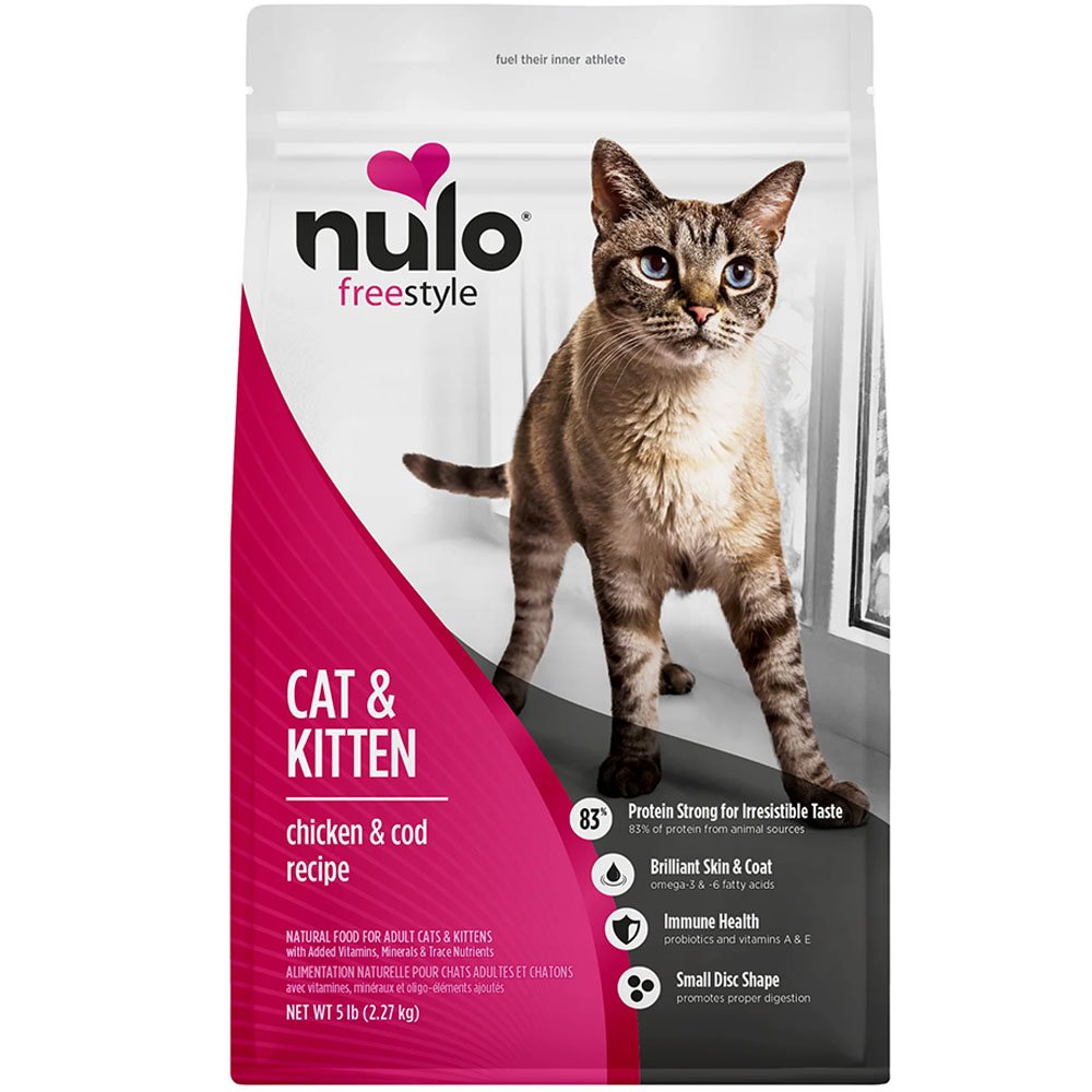 Nulo Freestyle Chicken & Cod Recipe Kitten & Adult Dry Cat Food