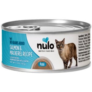 Nulo Paté Salmon & Mackerel Recipe Kitten & Adult Canned Cat Food