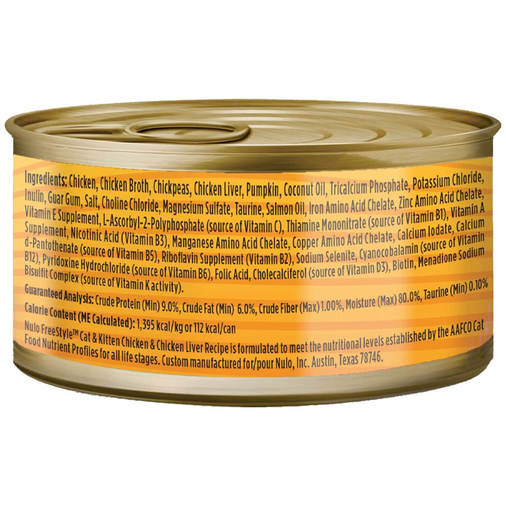 Nulo Freestyle Paté Chicken & Chicken Liver Recipe in Broth Kitten & Adult Canned Cat Food - Image 2