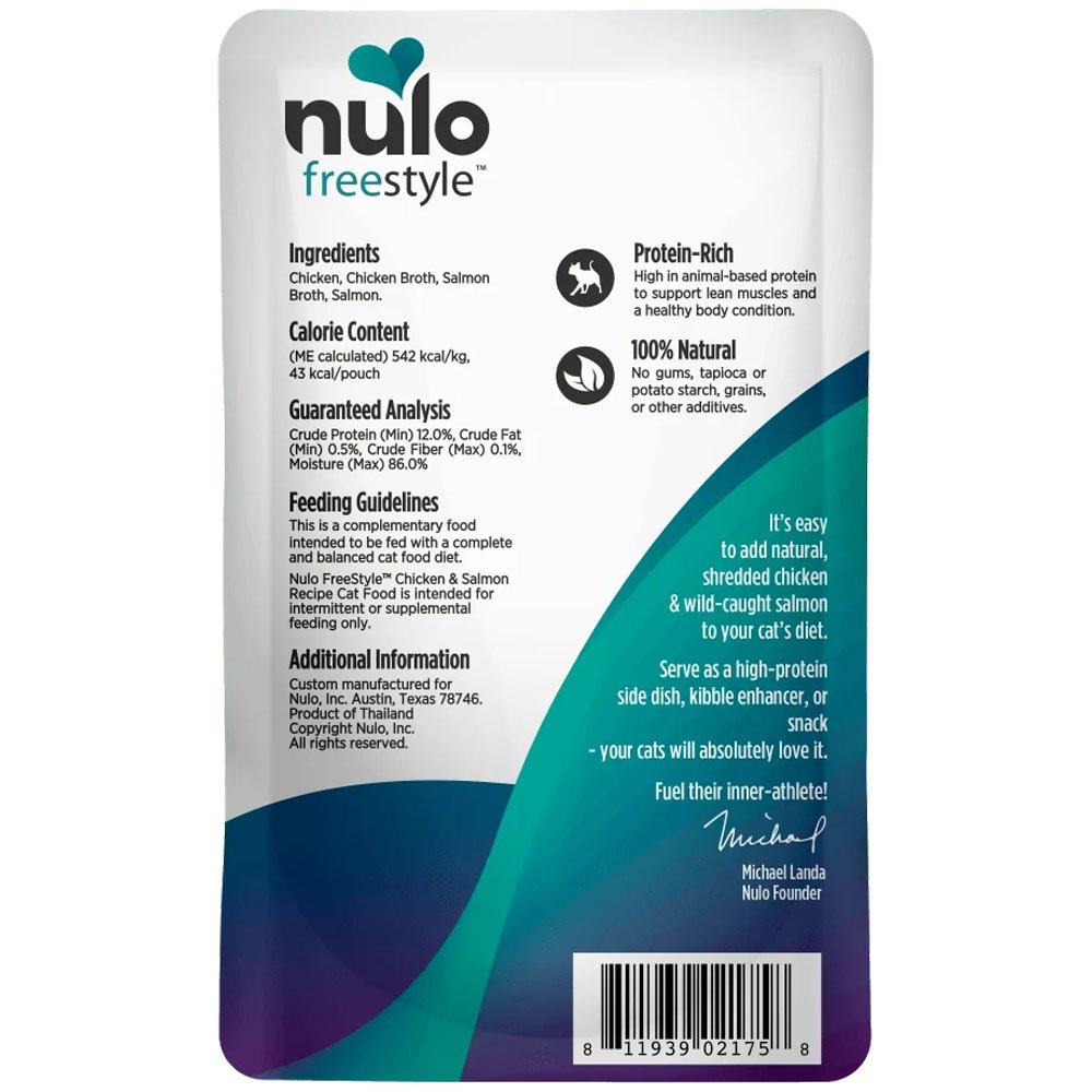 Nulo Freestyle Chicken & Salmon in Broth Wet Cat Food Topper - Image 2