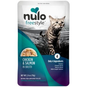 Nulo Freestyle Chicken & Salmon in Broth Wet Cat Food Topper
