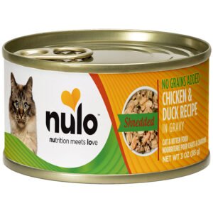 Nulo Shredded Chicken & Duck Recipe In Gravy Kitten & Adult Canned Cat Food