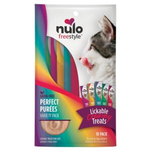 Nulo Freestyle Perfect Purees Variety Pack Lickable Cat Treats, 10-Pack