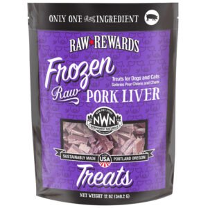 Raw Rewards Frozen Raw Pork Liver Dog & Cat Treats