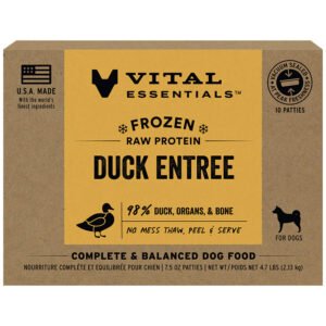 Vital Essentials Duck Entrée Frozen Raw Patties Dog Food